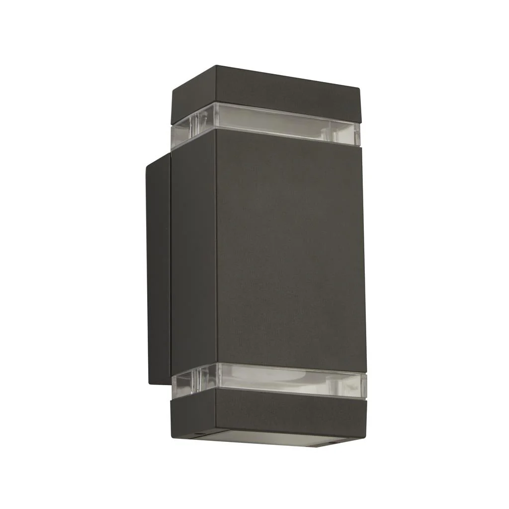 SHEFFIELD 2LT OUTDOOR WALL LIGHT - GREY & BLACK - Image 7