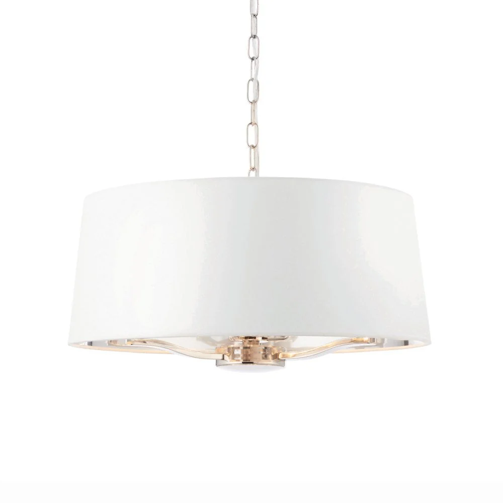 Shelbourne 3Lt Pendant Light - Brushed Gold/Bright Nickel - Image 11