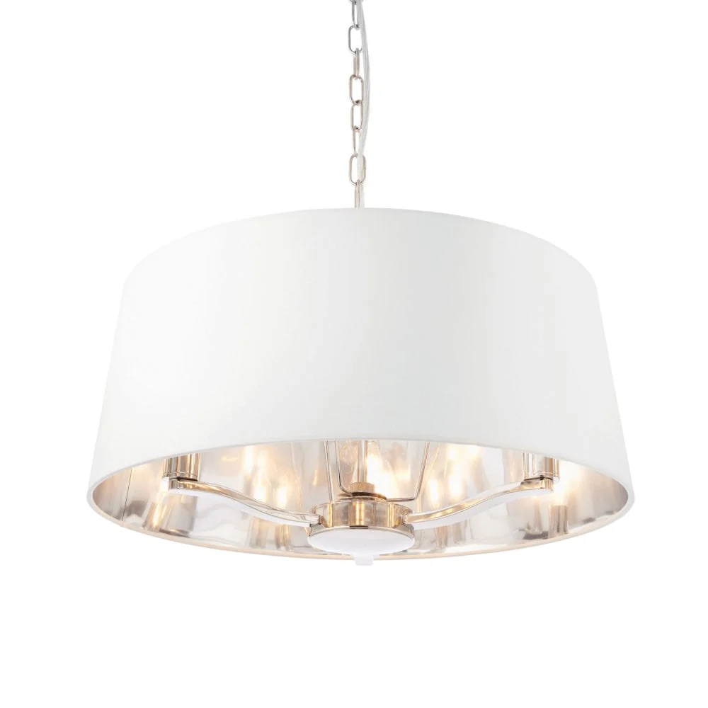 Shelbourne 3Lt Pendant Light - Brushed Gold/Bright Nickel - Image 13
