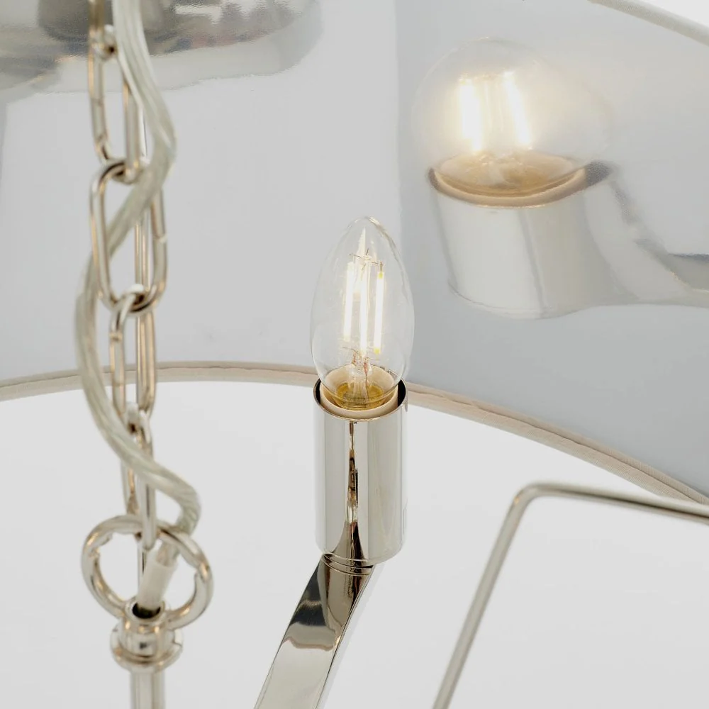 Shelbourne 3Lt Pendant Light - Brushed Gold/Bright Nickel - Image 14