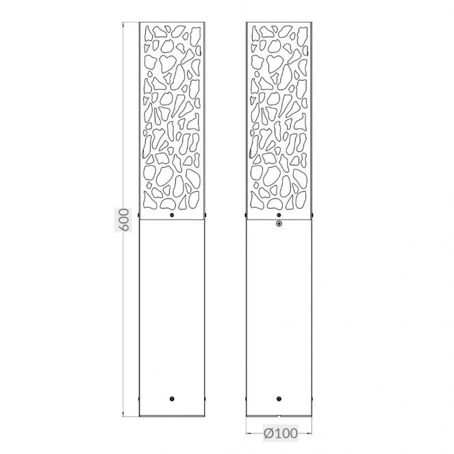 Shelby Black Bollard Light - Small and Large - Image 3