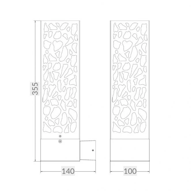Shelby IP44 One Light Black Wall Light - Image 2
