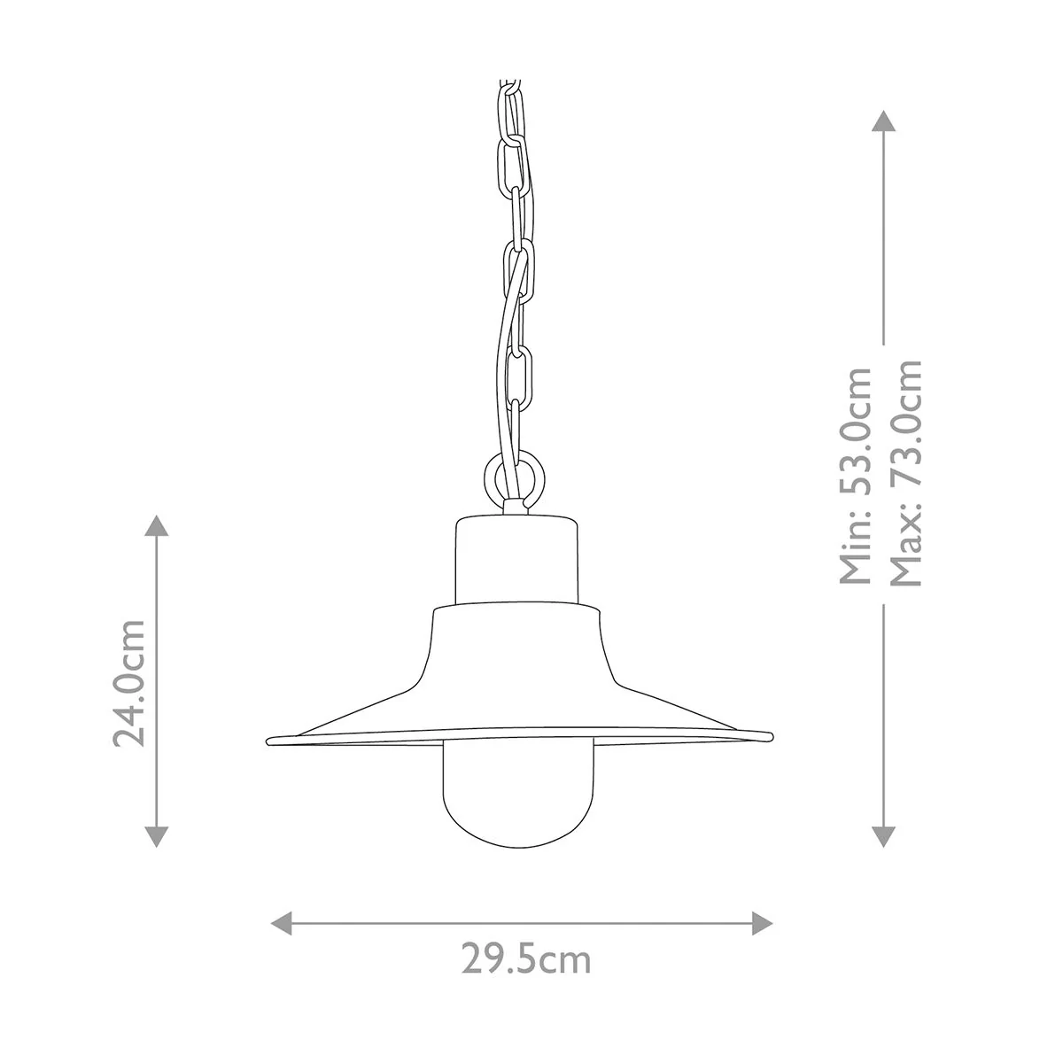 Sheldon 1 Light Chain Lantern - Various Colours IP44 - Image 11