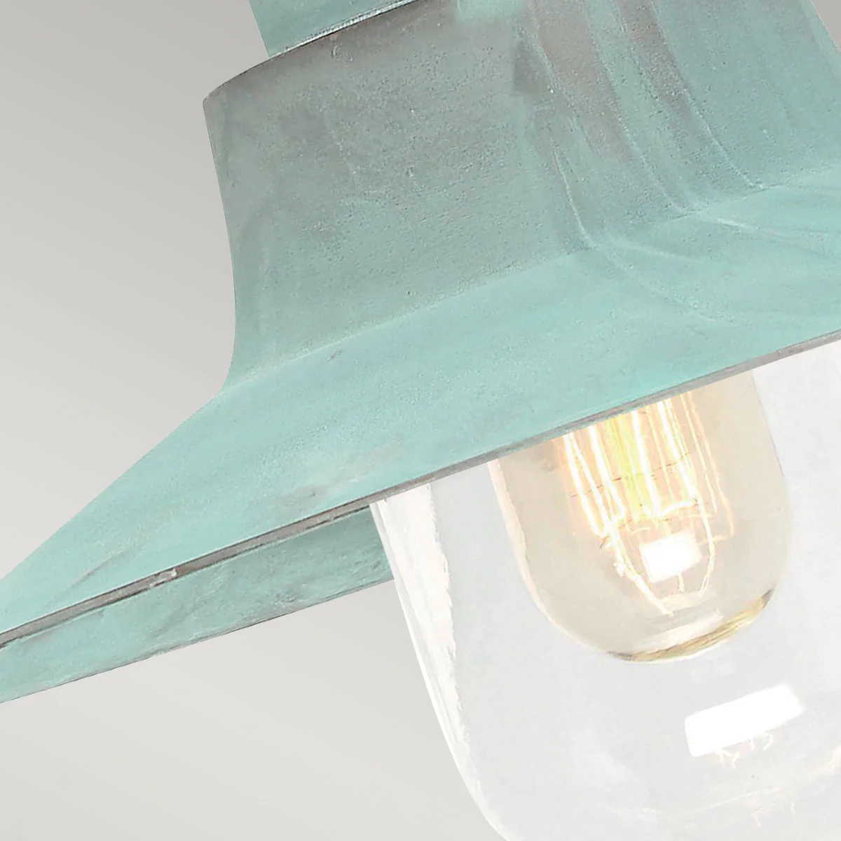 Sheldon Wall Lantern – Antique Nickel/Aged Brass/Verdigris Finish - Image 8