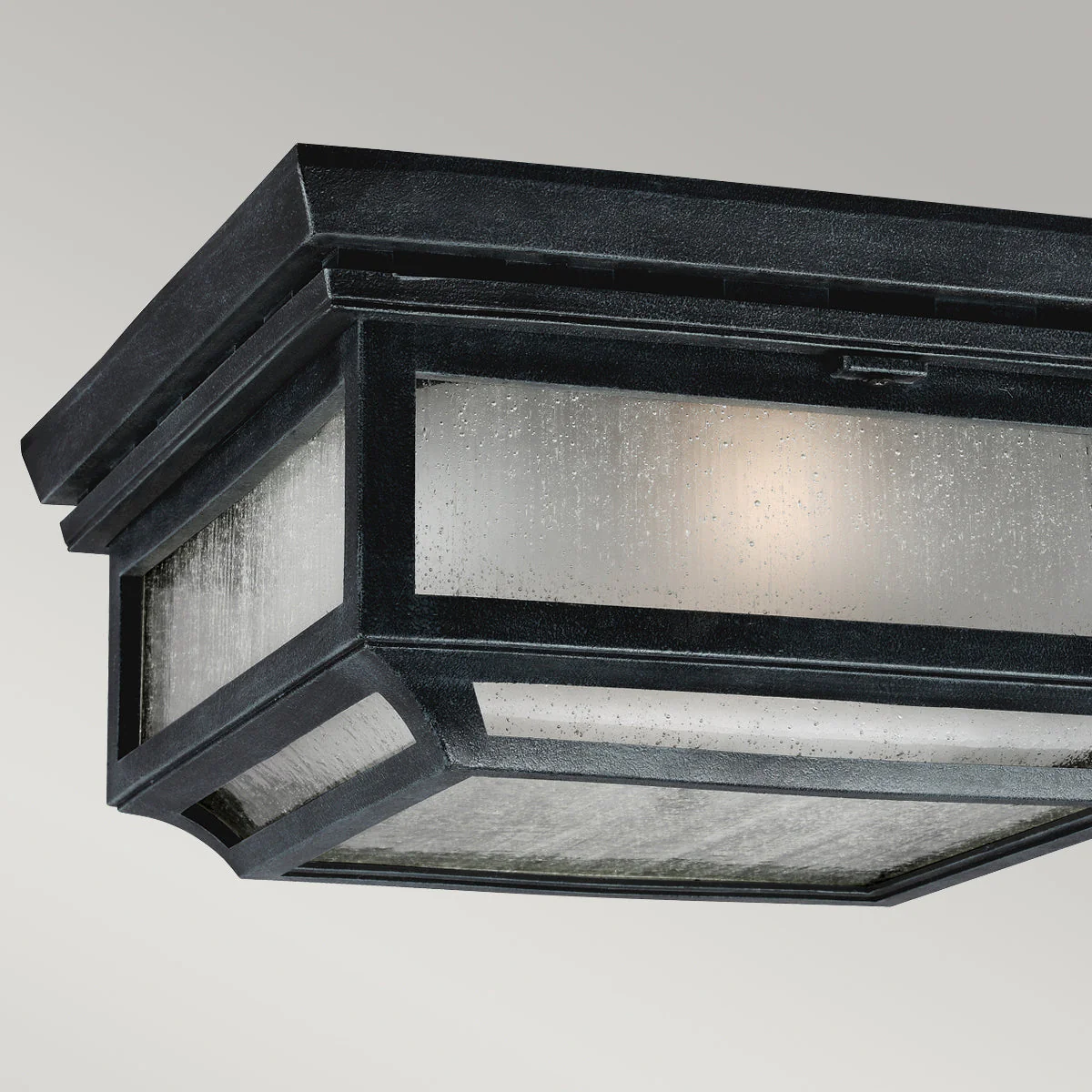 Shepherd 2Lt Flush Mount – Dark Weathered Zinc Finish - Image 2