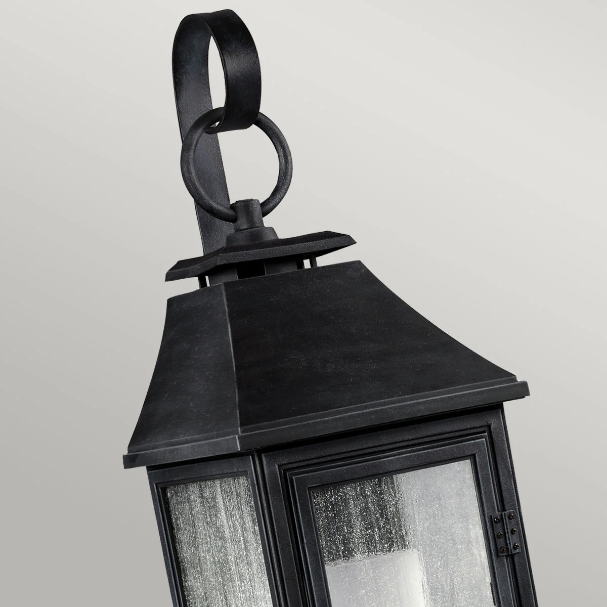 Shepherd Small/Medium/Large/XL Wall Lantern - Dark Weathered Zinc Finish - Image 2