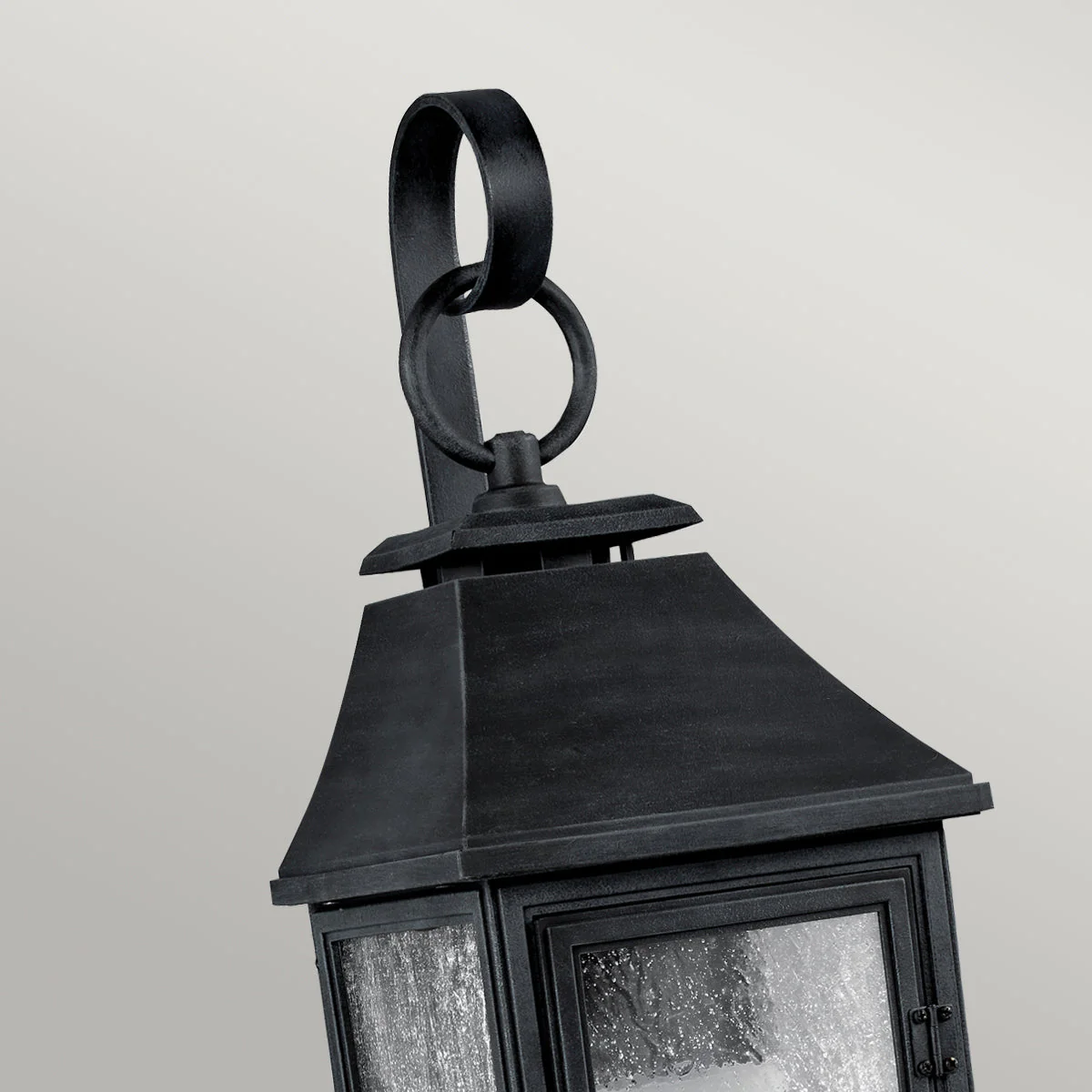 Shepherd Small/Medium/Large/XL Wall Lantern - Dark Weathered Zinc Finish - Image 5