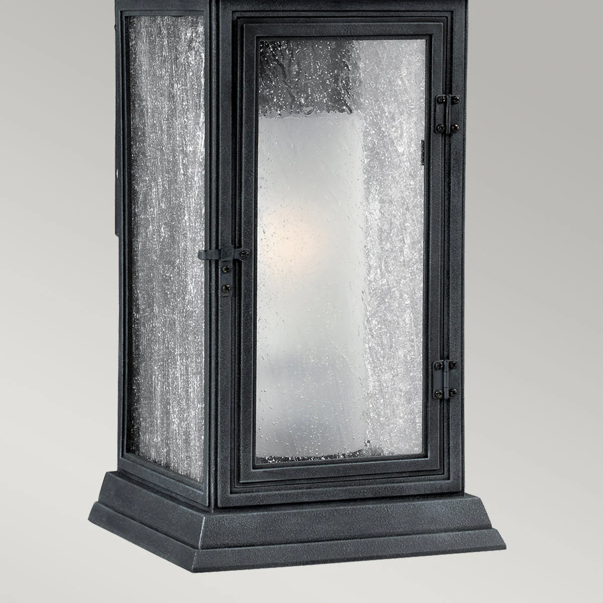 Shepherd Small/Medium/Large/XL Wall Lantern - Dark Weathered Zinc Finish - Image 6