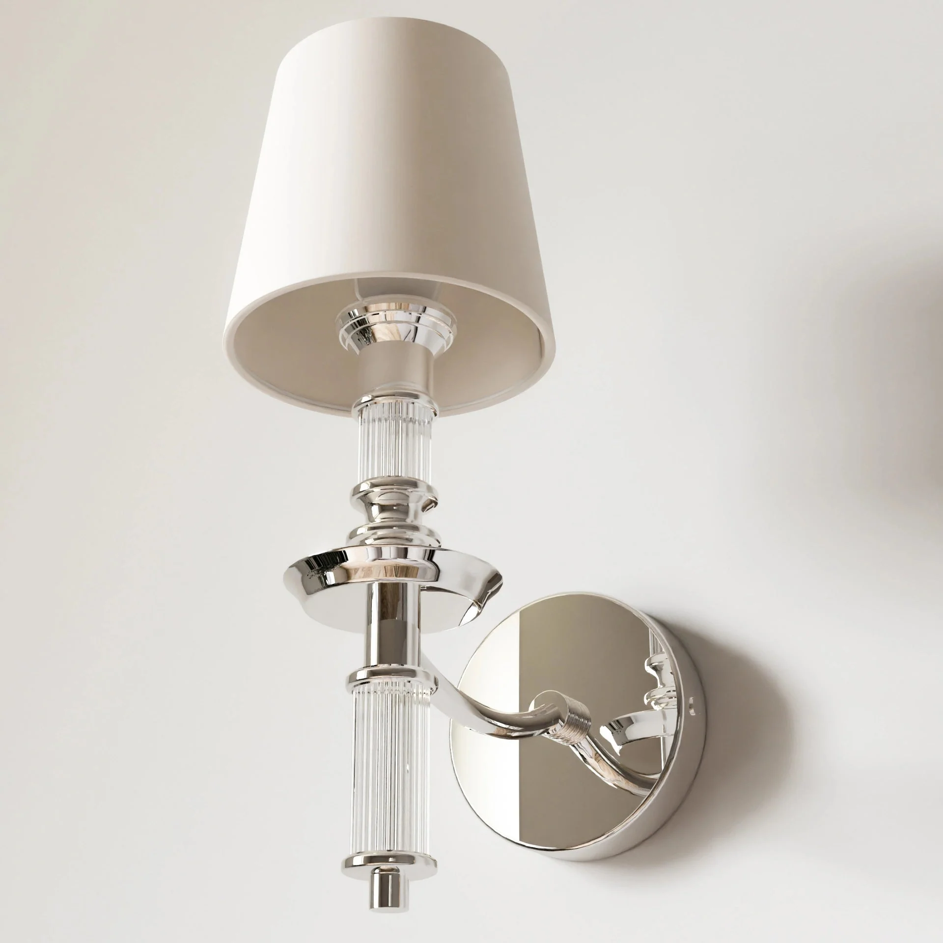 Siena 1Lt Wall Lamp - Nickel - Image 3