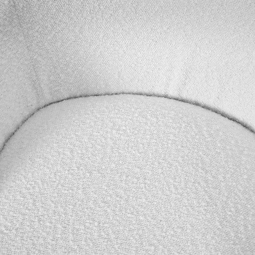 Siena Tub Chair - White Boucle & Black Legs Finish - Image 7