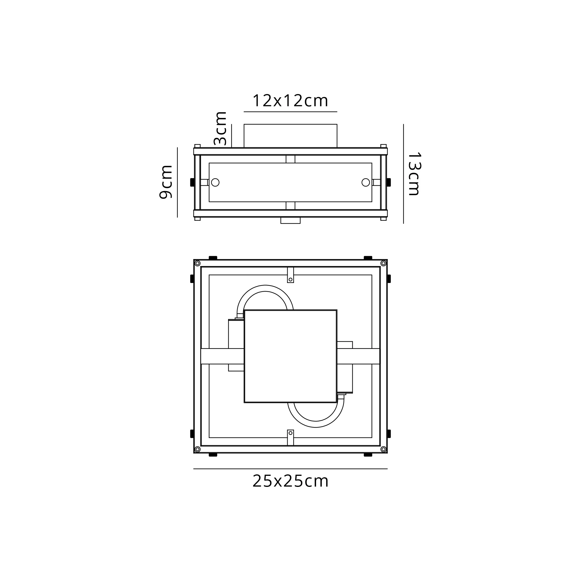 Sierra 25cm/40cm Square  Bathroom Ceiling  Light- Various Finishes - Image 41