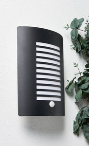 Sigma Wall Lantern With PIR, Black/ Stainless Steel - Image 7