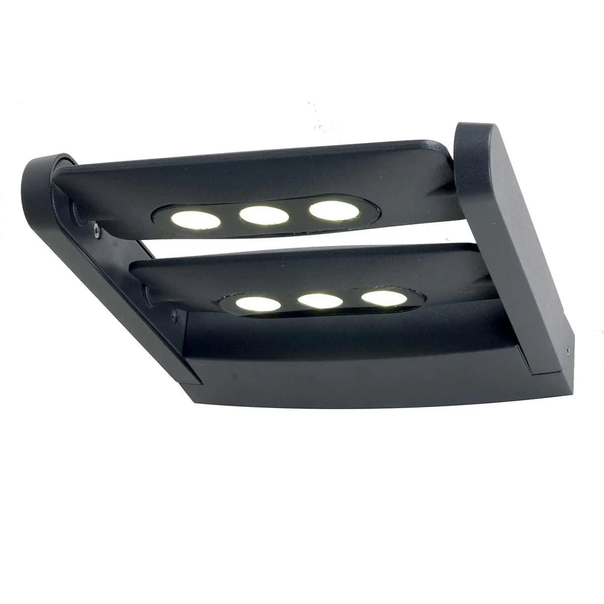 Sigmund 3/6Lt Wall Light - Graphite Integrated LED IP65 - Image 2