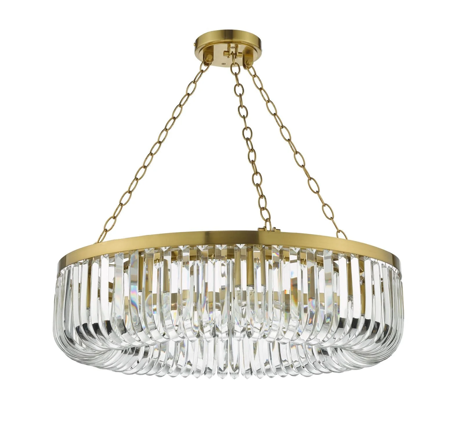 Sigourney 8 Light Pendant Satin Gold and Crystal- Promotional Offer - Image 2