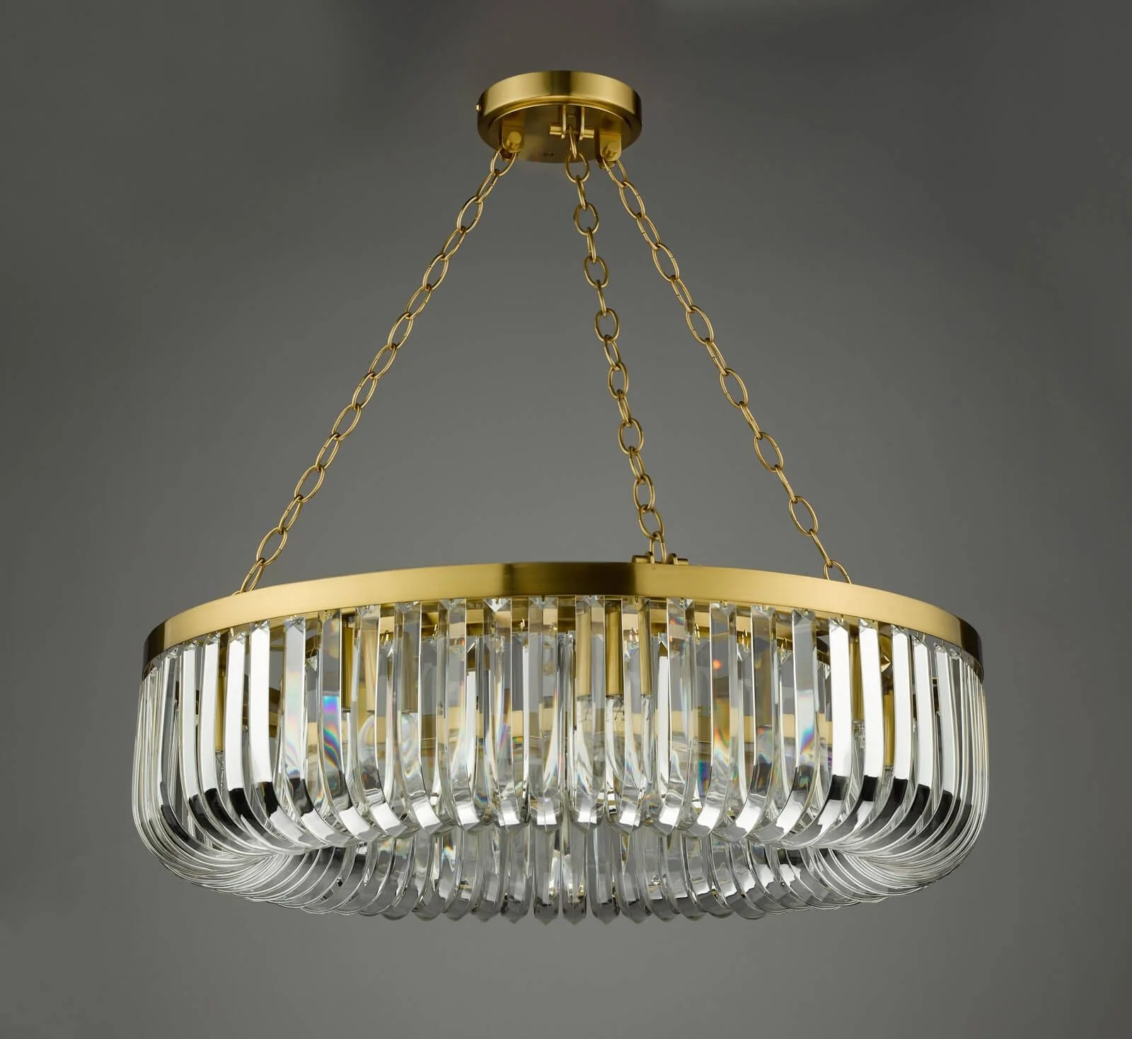 Sigourney 8 Light Pendant Satin Gold and Crystal- Promotional Offer - Image 4