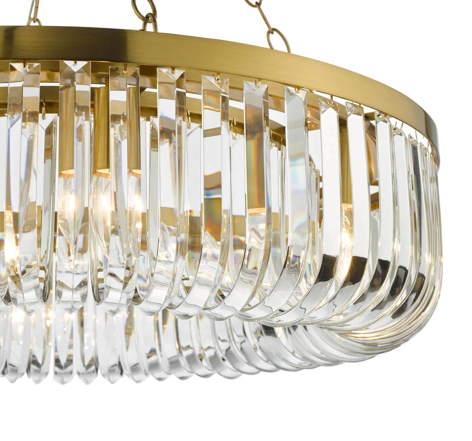Sigourney 8 Light Pendant Satin Gold and Crystal- Promotional Offer - Image 6