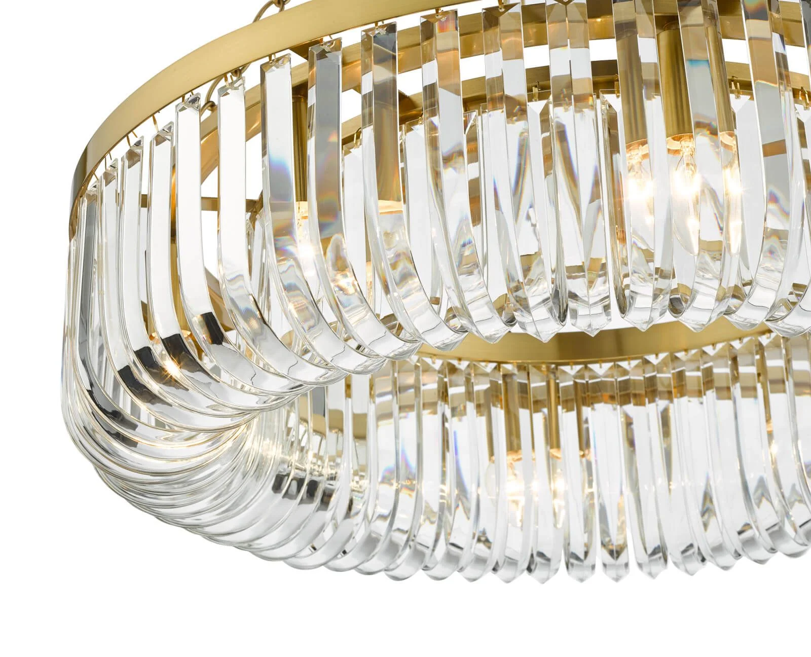 Sigourney 8 Light Pendant Satin Gold and Crystal- Promotional Offer - Image 7