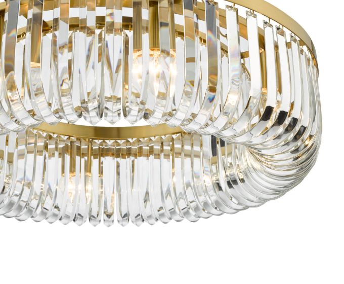 Sigourney 8 Light Pendant Satin Gold and Crystal- Promotional Offer - Image 8