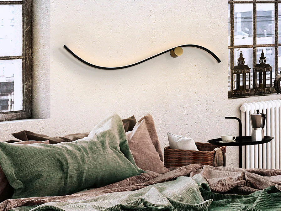Siloe LED Wall Light - Black - Image 4