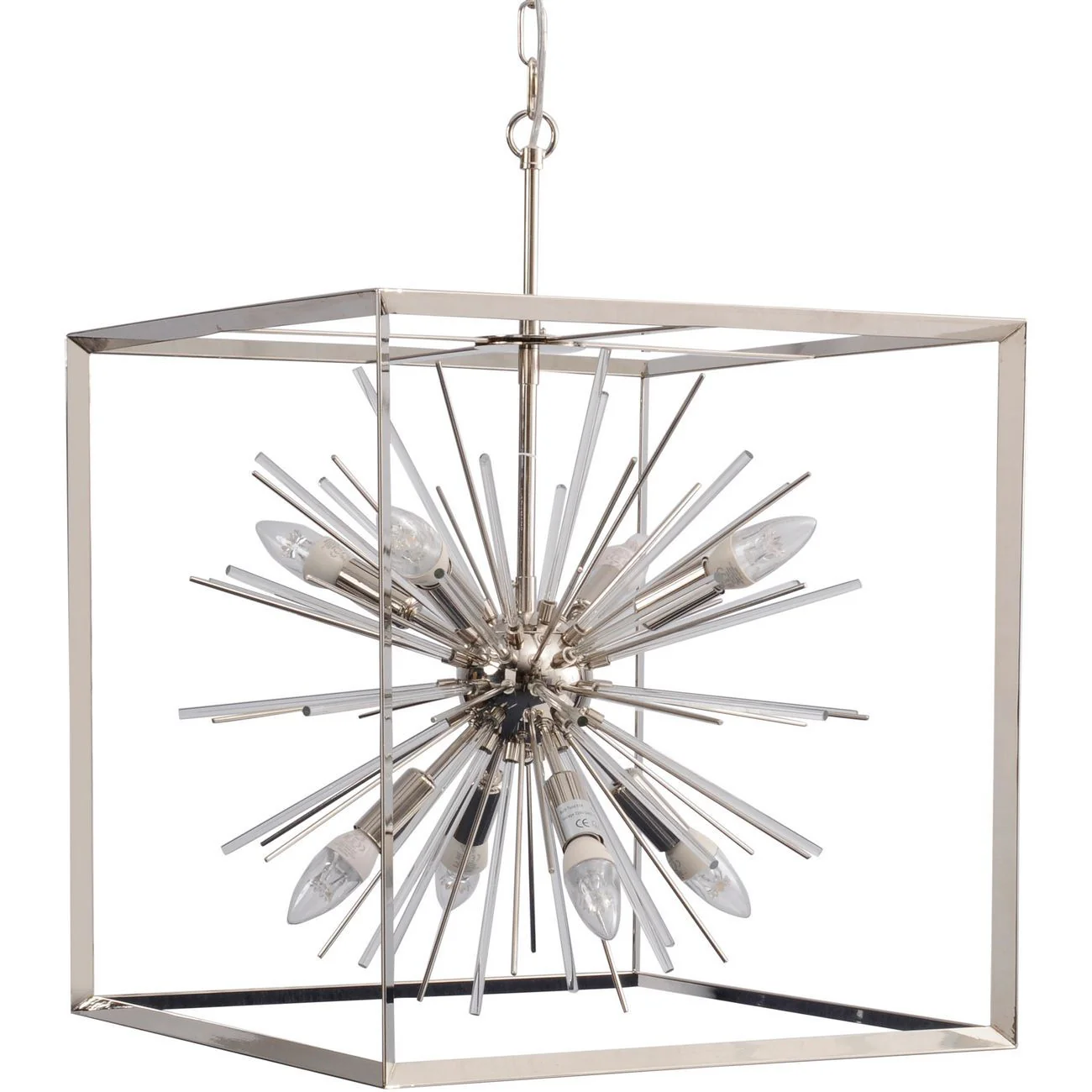 Silver Starburst Hanging Light - Small/Large - Image 5