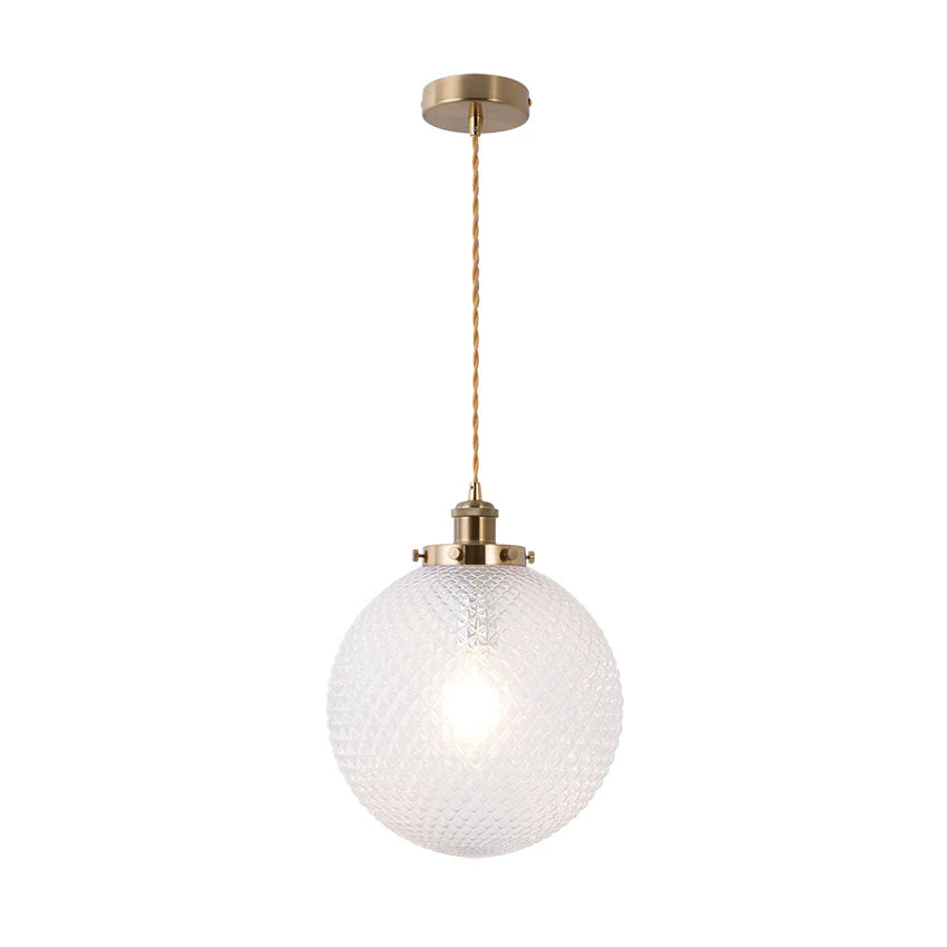 Silvia Ribbed/Textured Glass 1Lt Pendant - Various Styles & Sizes - Image 4