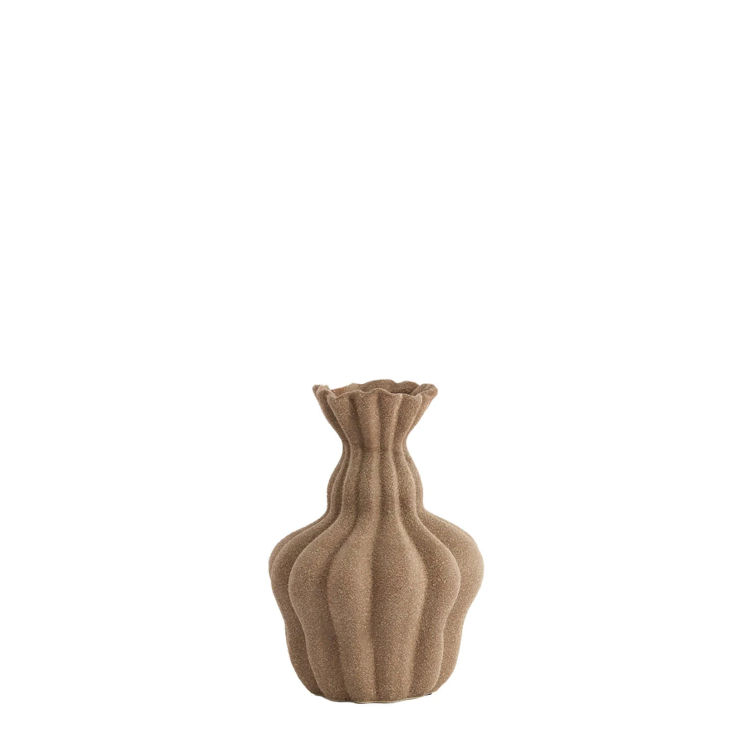 Silvio Vase - Matt Brown Ceramic - Image 2