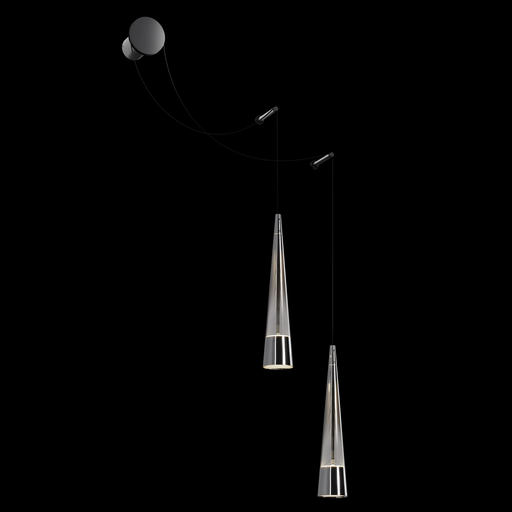 Sintesi Indoor LED Wall Light  - Chrome Finish - Image 3