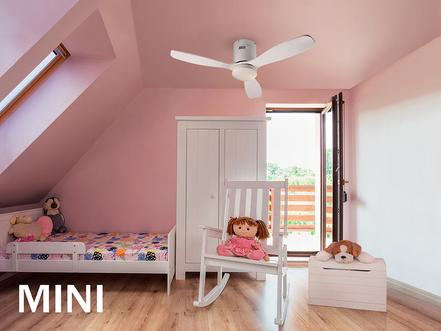 Siroco Ceiling fans Ø 100 to 120 cm- White/ Black Finish - Image 5