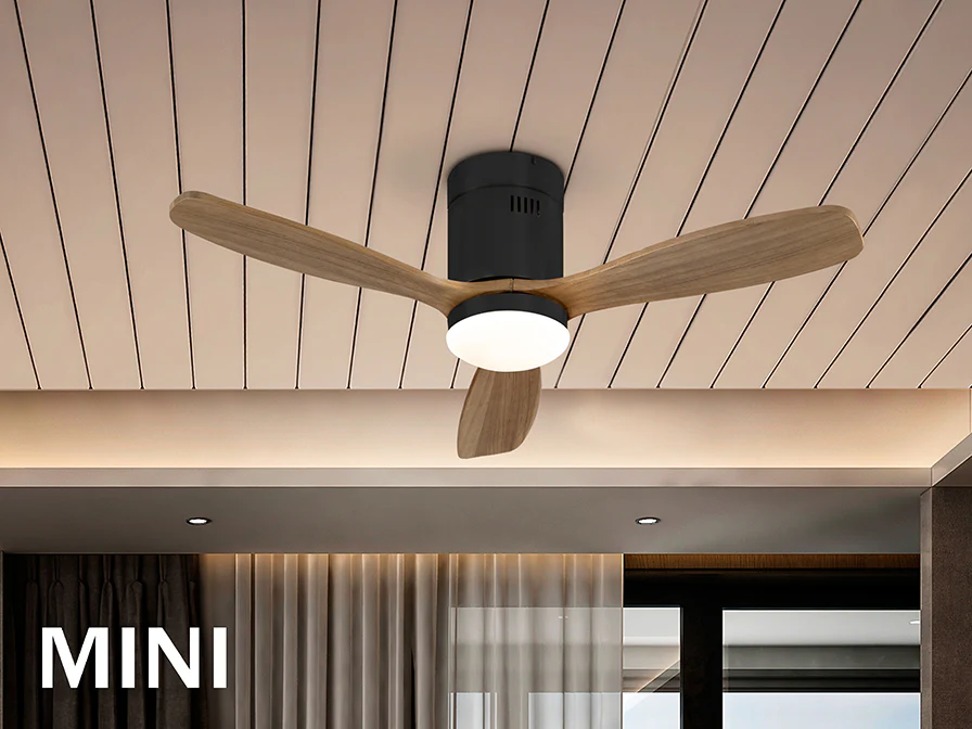 Siroco Ceiling fans Ø 100 to 120 cm- White/ Black Finish - Image 8