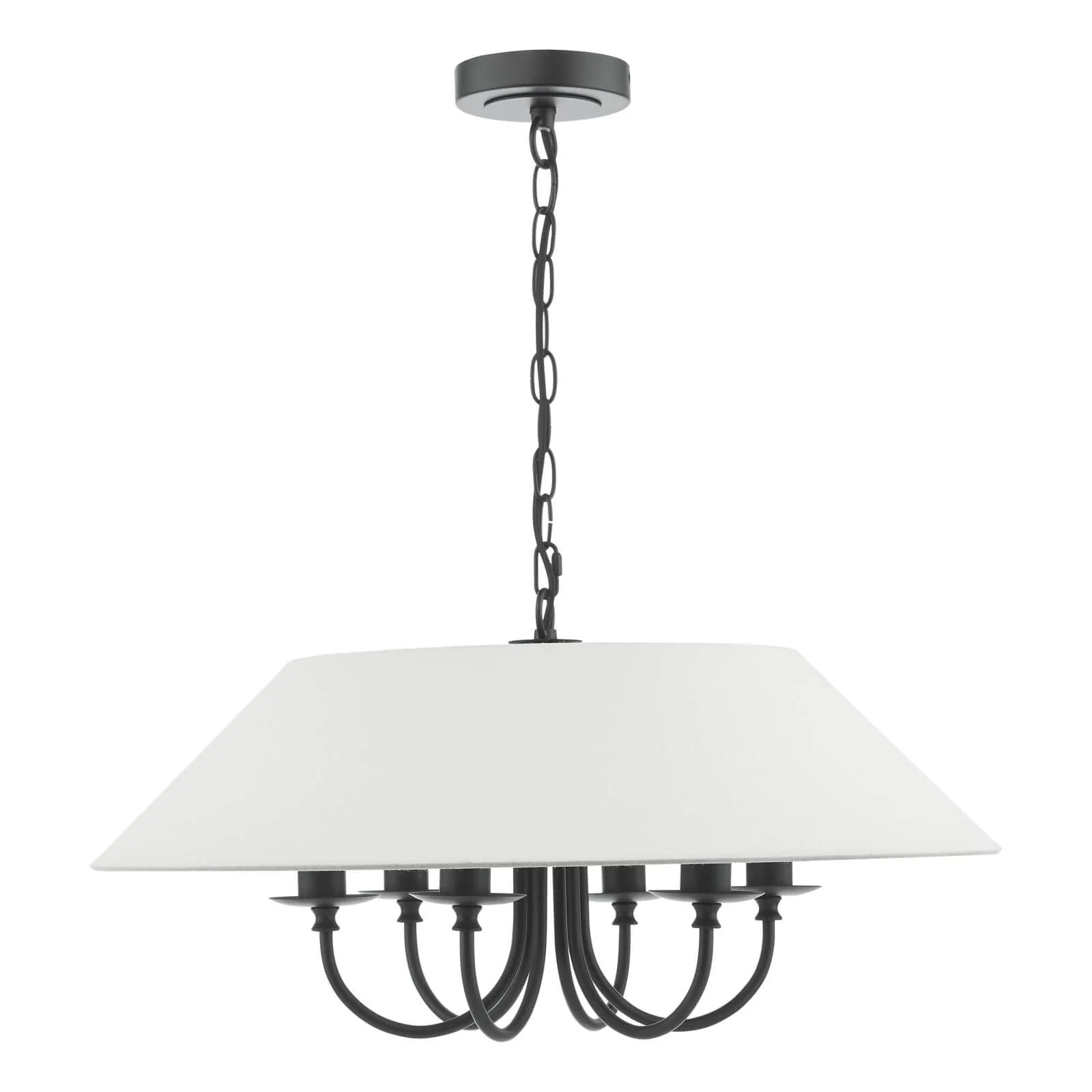 Sivan 3/6 Light Pendant Matt Black With Shade - Image 10