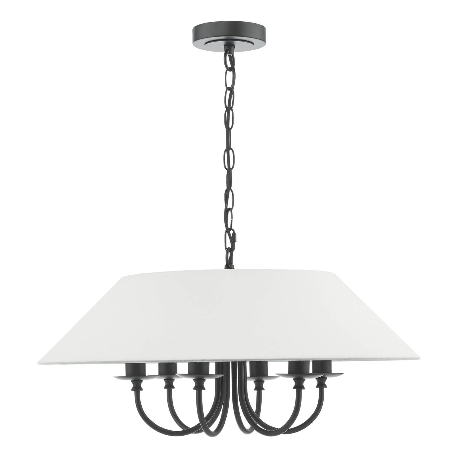 Sivan 3/6 Light Pendant Matt Black With Shade - Image 12