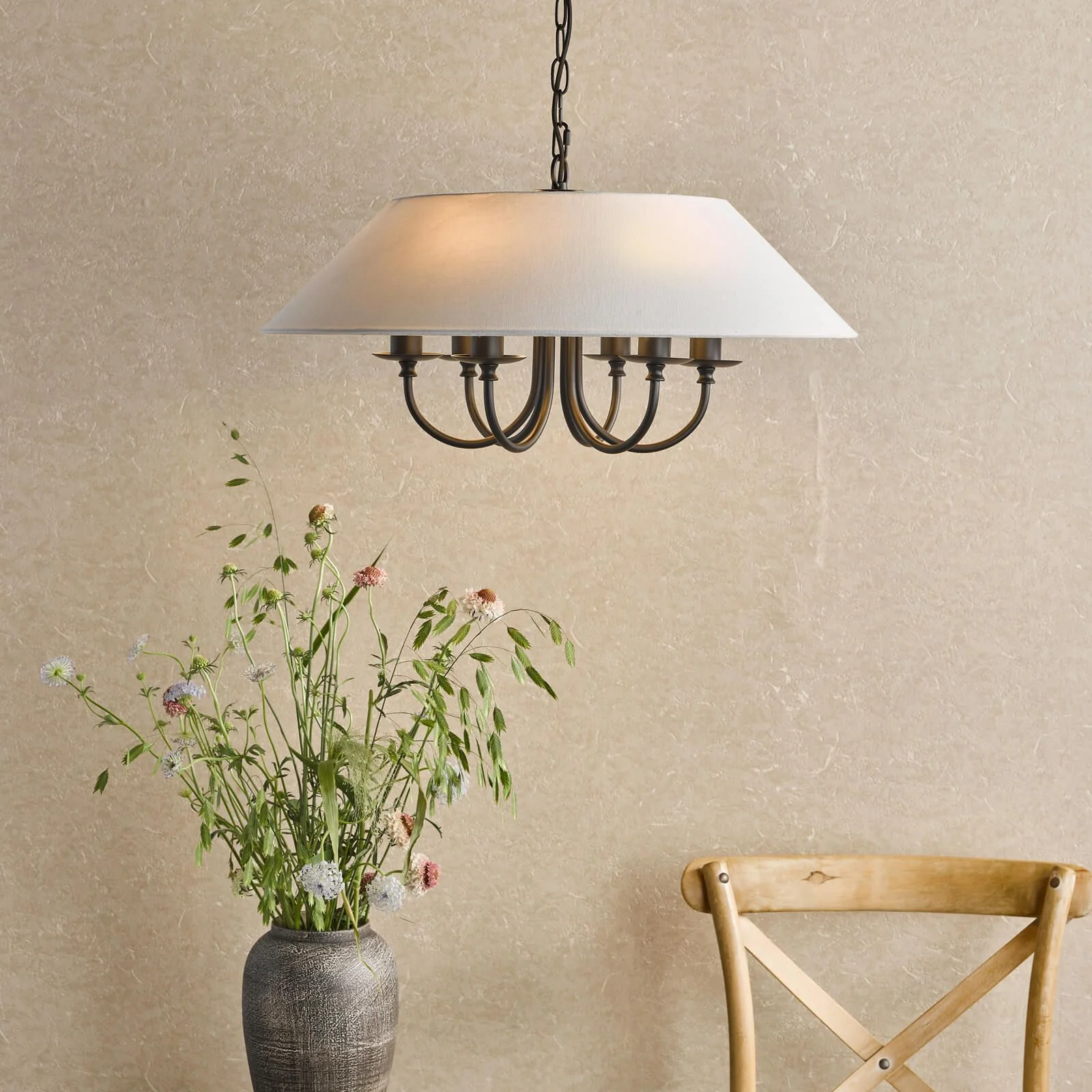 Sivan 3/6 Light Pendant Matt Black With Shade - Image 16