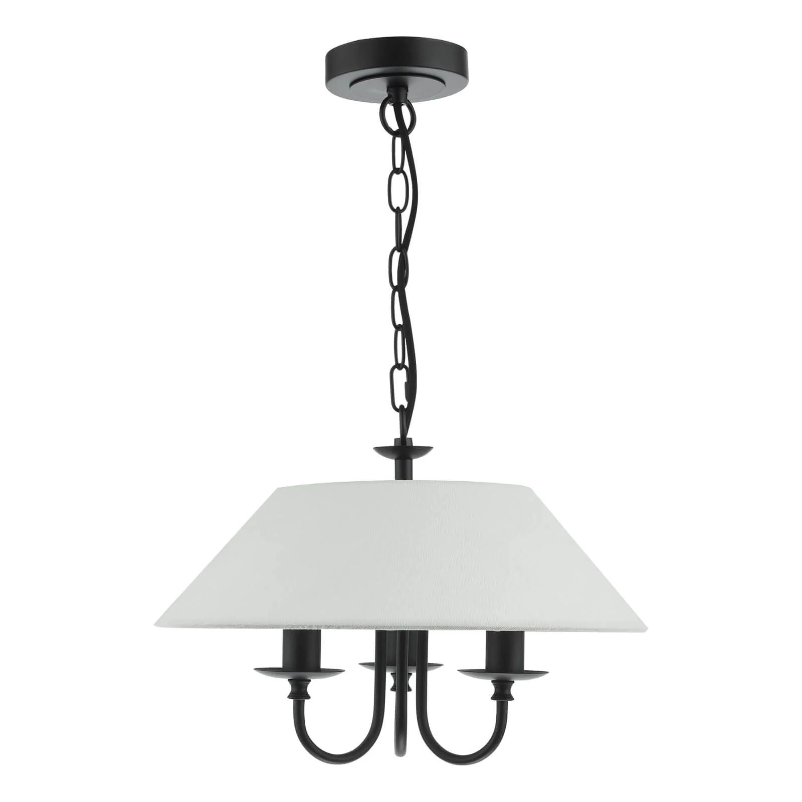 Sivan 3/6 Light Pendant Matt Black With Shade - Image 2