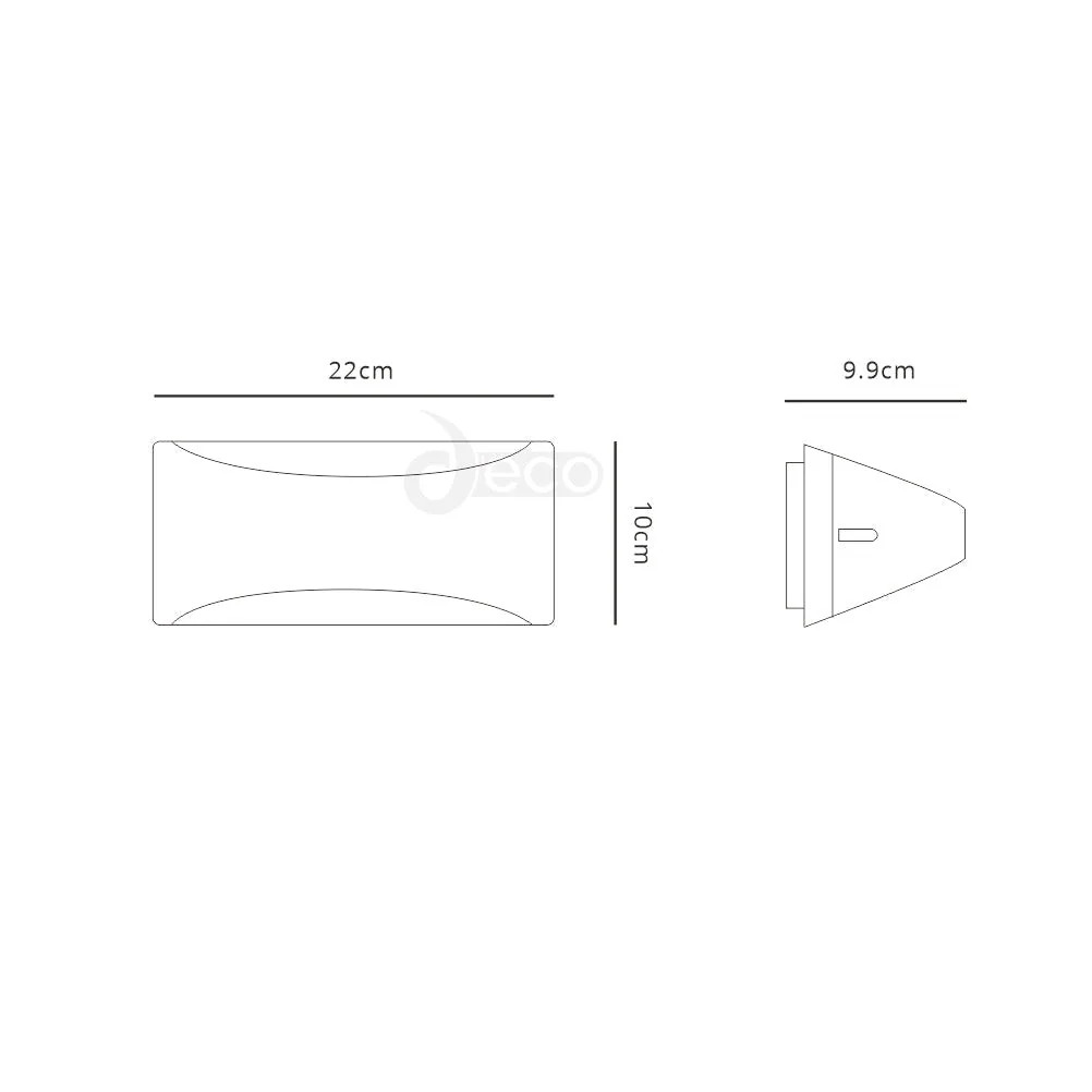 Skelly Wall Lamp, 10W LED, 3000K, IP54, Anthracite, 3yrs Warranty - Image 5