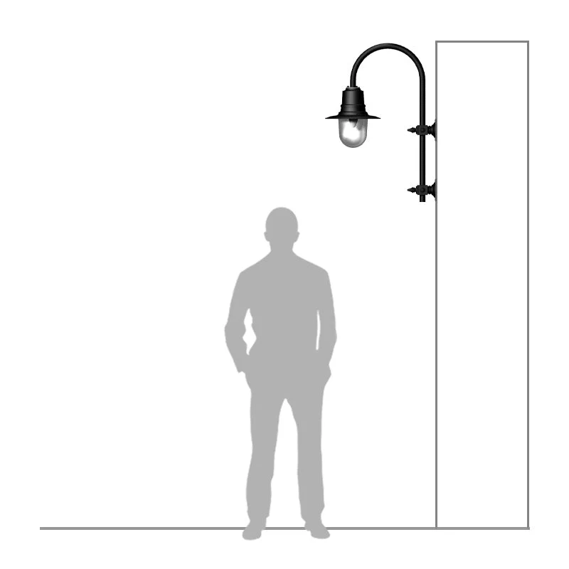 Skipton 1Lt Outdoor Wall Light - Cast Iron/Copper - Image 16