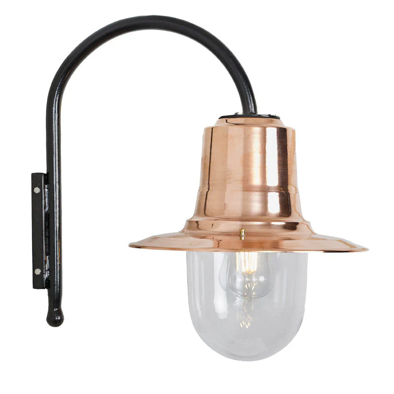 Skipton 1Lt Outdoor Wall Light - Cast Iron/Copper - Image 2
