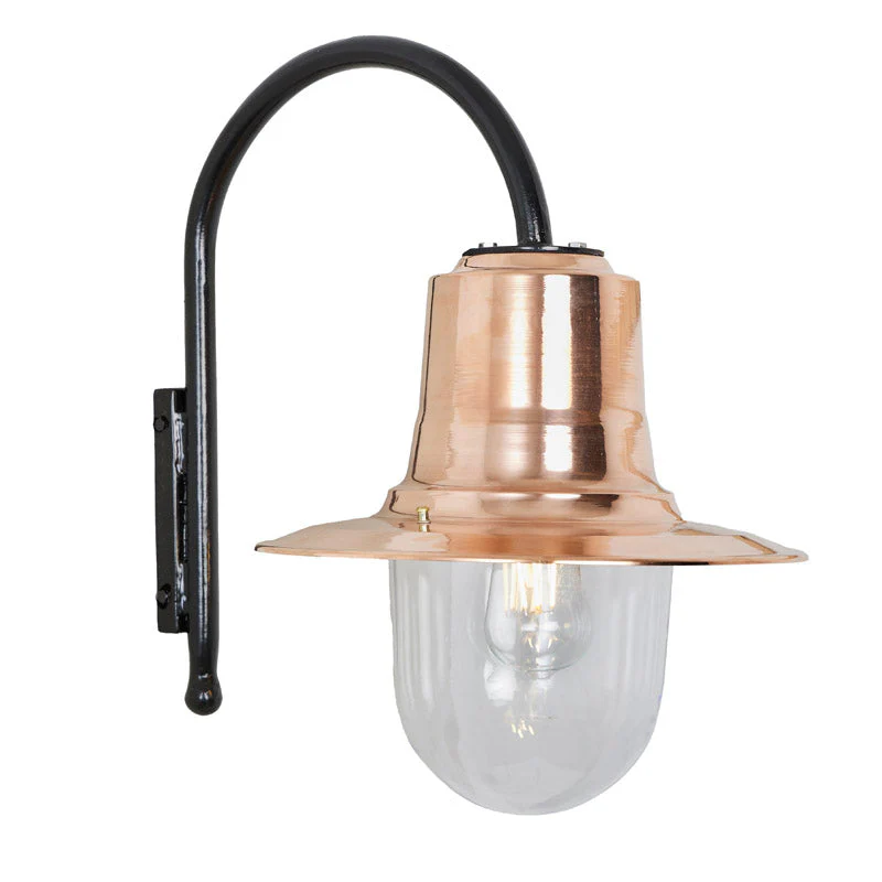 Skipton 1Lt Outdoor Wall Light - Cast Iron/Copper - Image 6