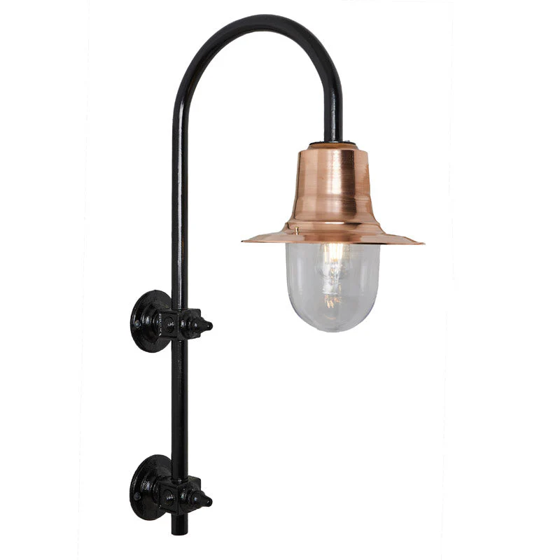 Skipton 1Lt Outdoor Wall Light - Cast Iron/Copper - Image 8
