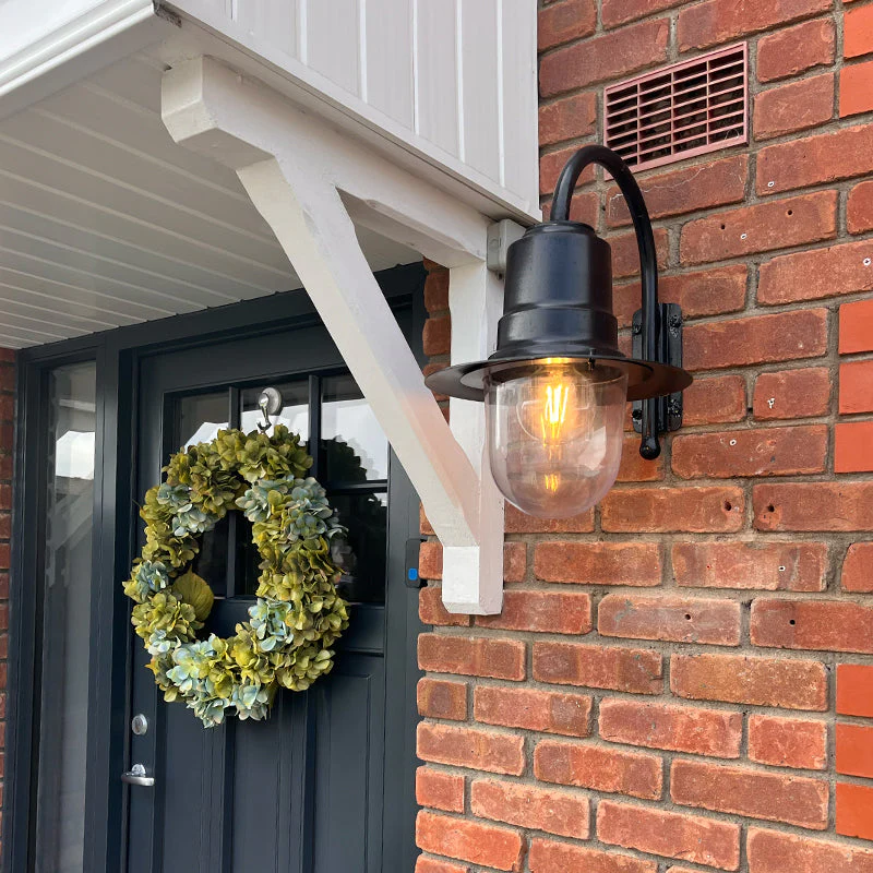 Skipton 1Lt Outdoor Wall Light - Cast Iron/Copper - Image 9