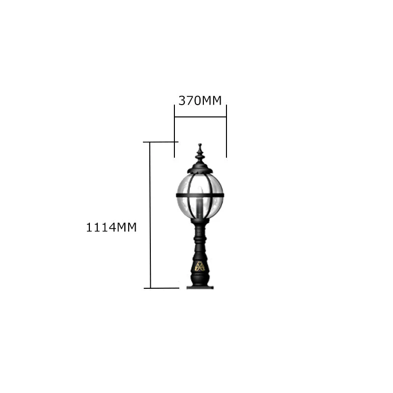 Skylark 1Lt Pedestal Light - Cast Iron - Image 6