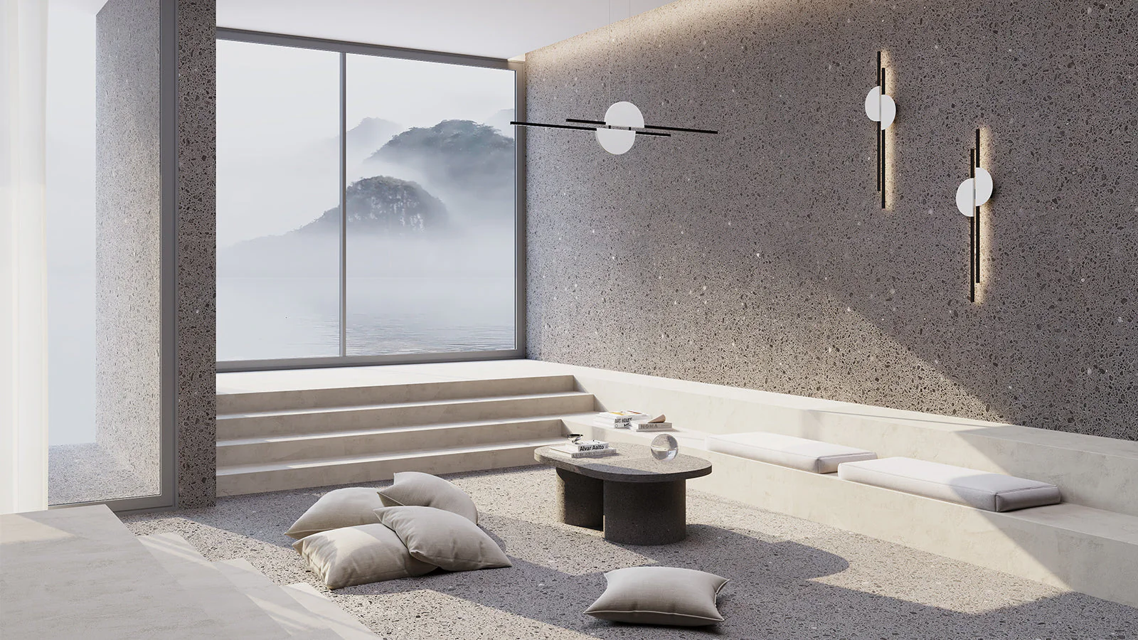 Skyline LED Linear Wall Light - Brass/White - Image 5