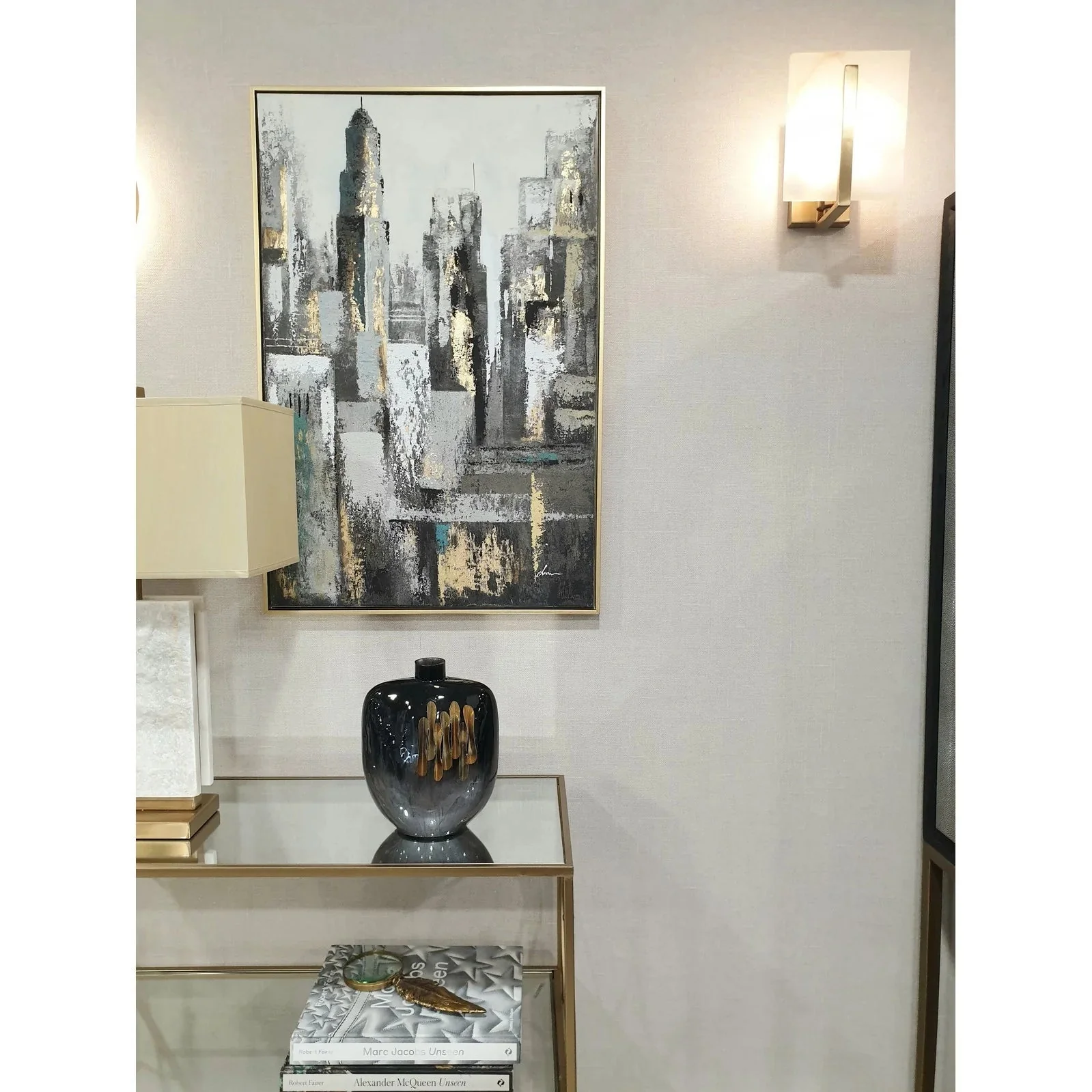 Skyline Wall Art - Gold Finish Frame - Image 2