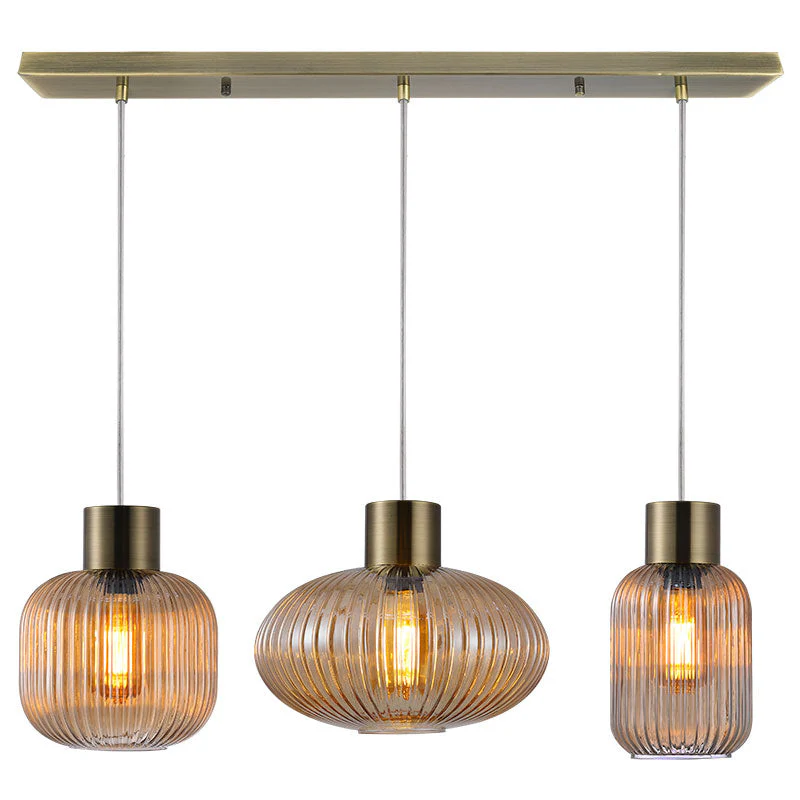 Skytech Kitchen Light - Black & Ribbed Opal Glass Finish - Image 4