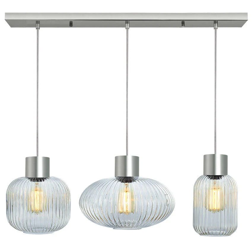 Skytech Kitchen Light - Black & Ribbed Opal Glass Finish - Image 5