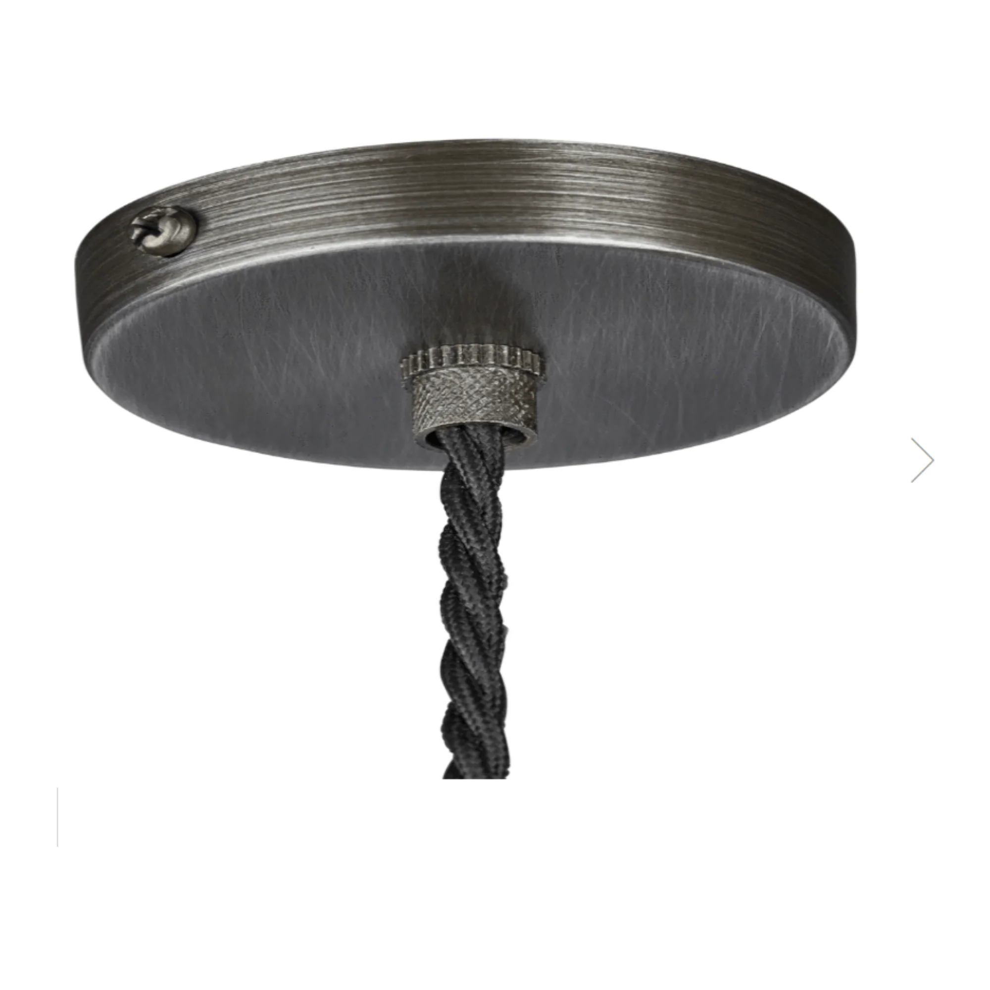 Sleek Flat Pendant - 15 Inch - Brass/Pewter - Image 3
