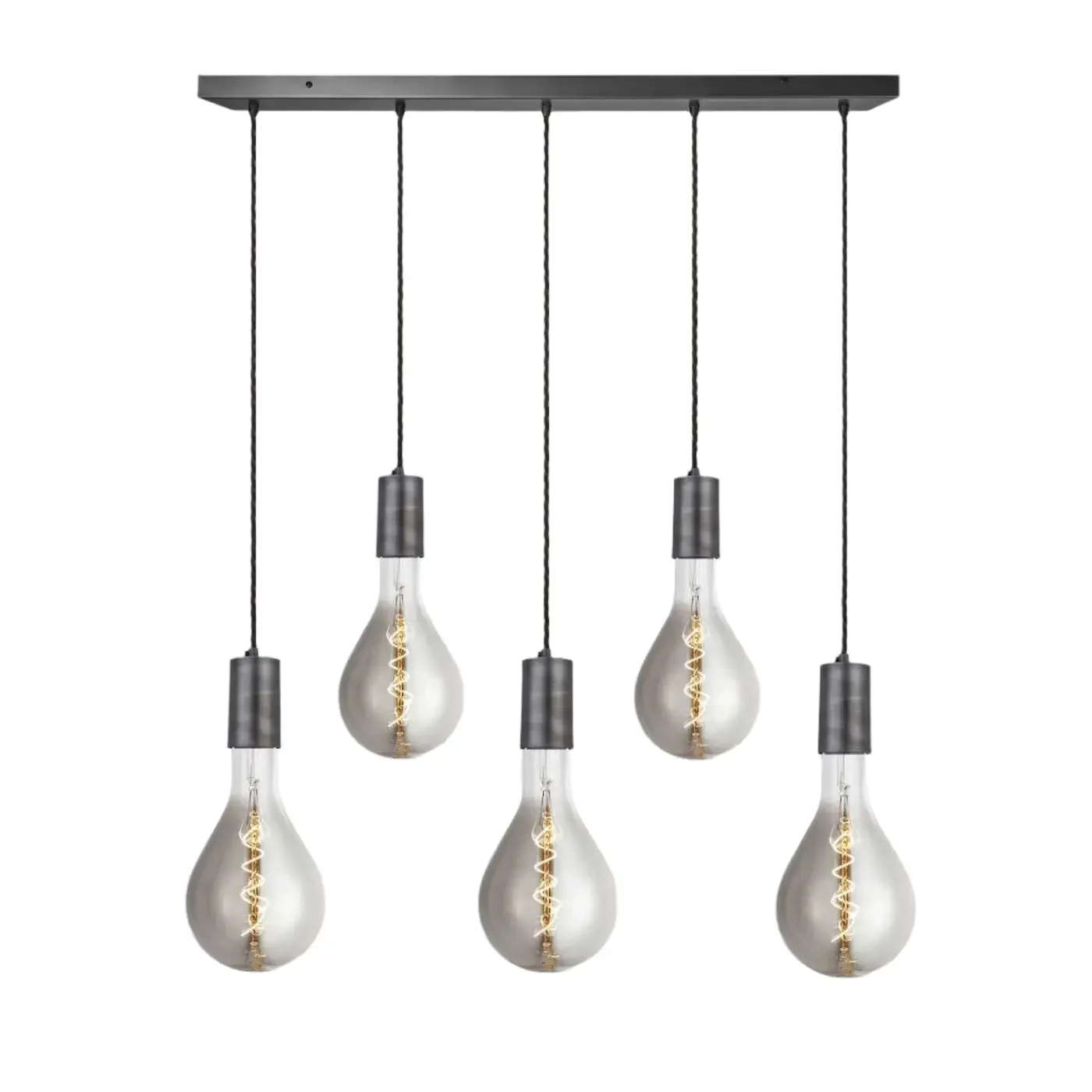 Sleek Large Edison Cluster Lights – Brass/ Pewter - Image 4