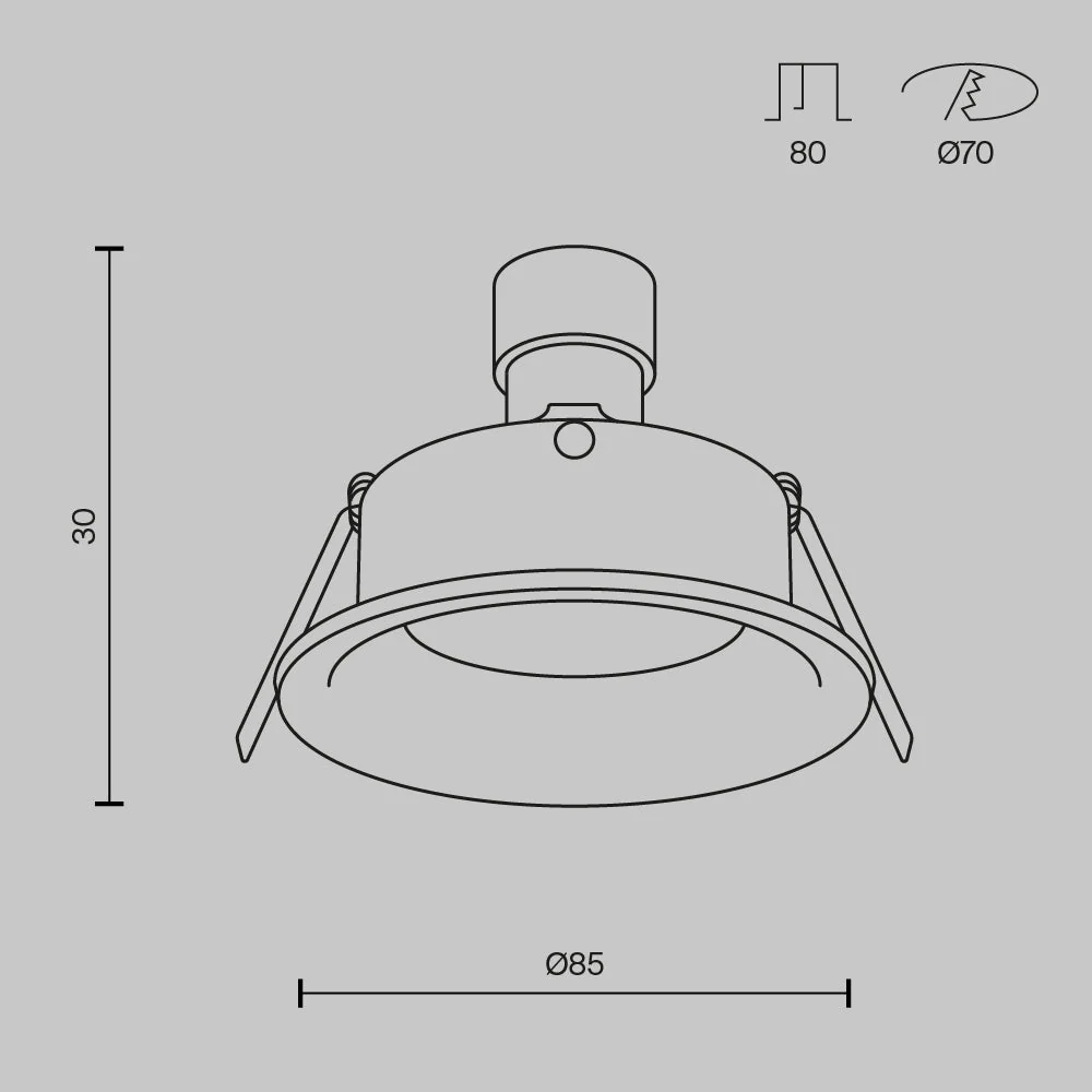Slim Downlight - Gold/White/Silver/Black Finish - Image 18