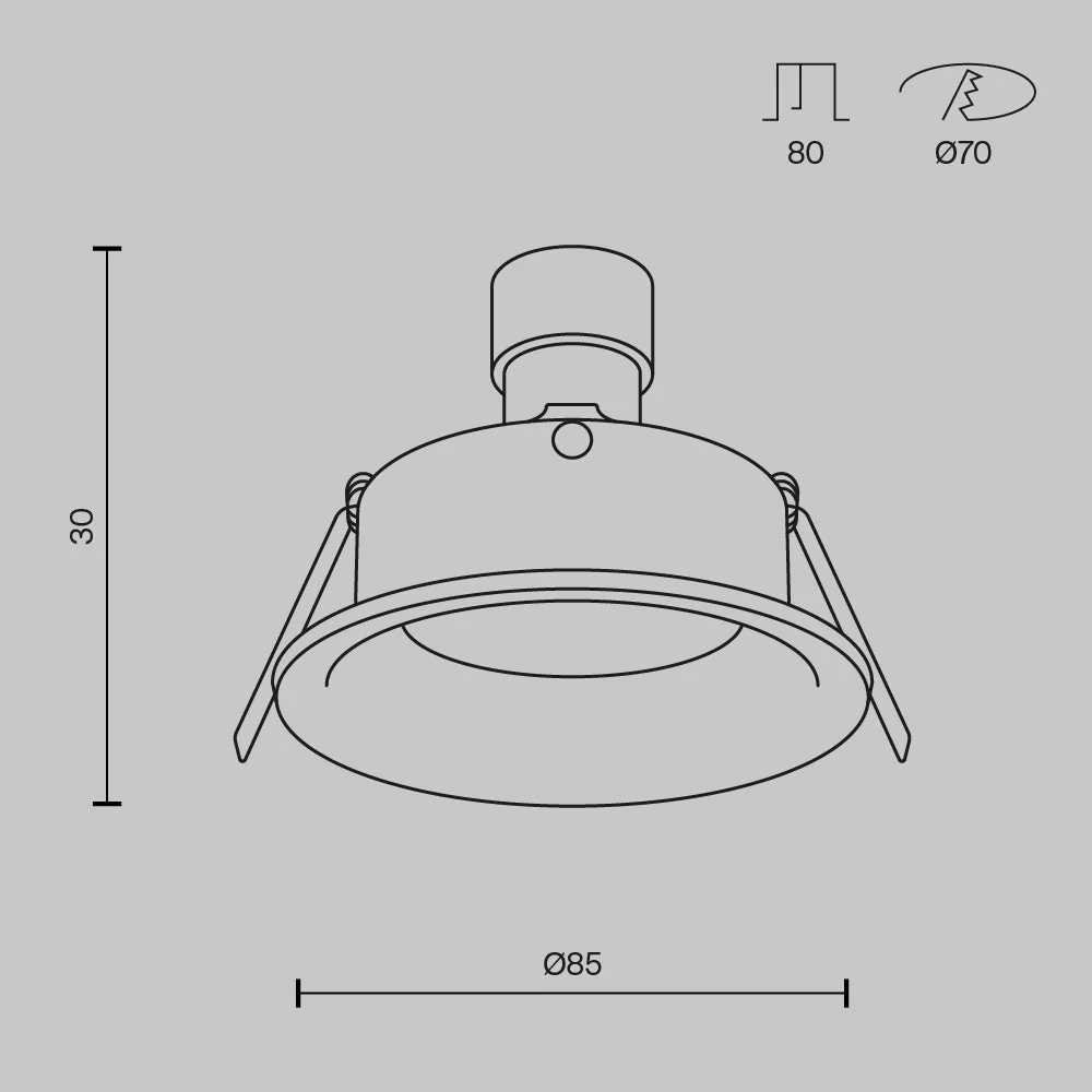 Slim Downlight - Gold/White/Silver/Black Finish - Image 8