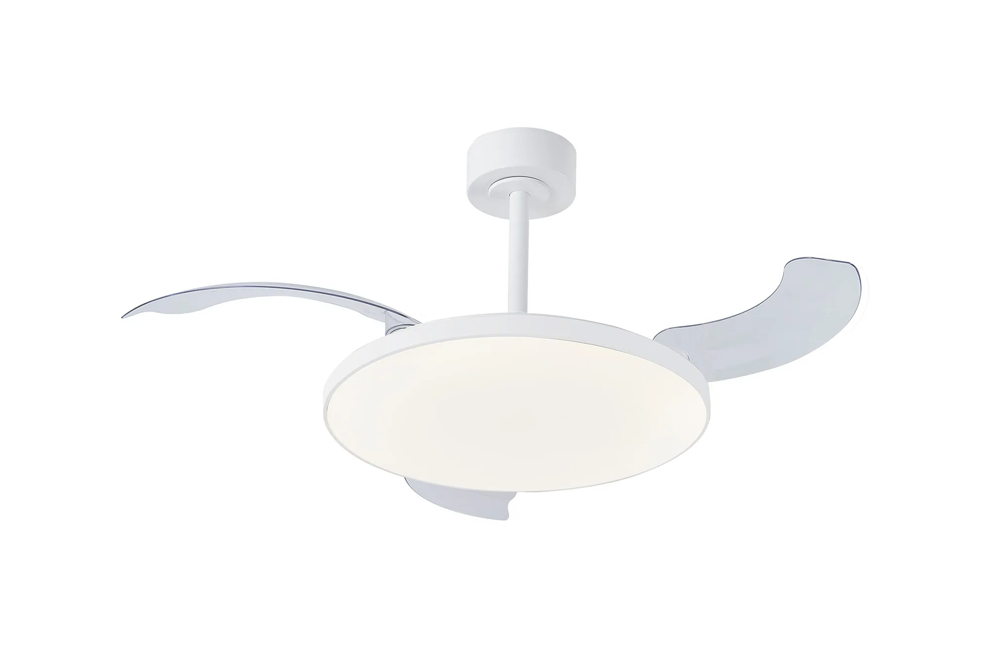 Slim LED Light Fan w/ Remote Control - Various Colours - Image 2