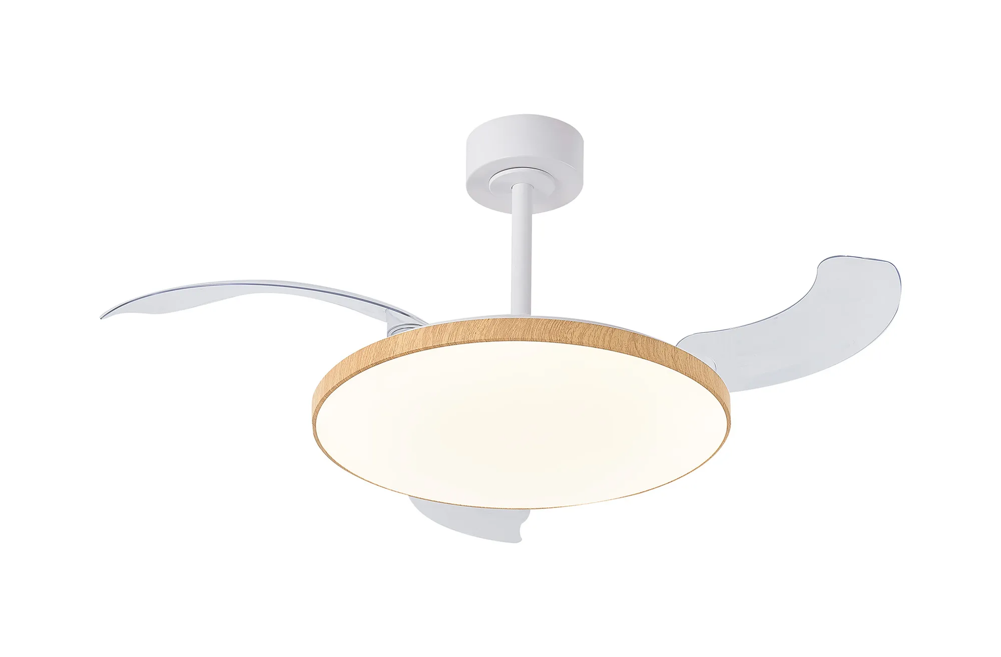 Slim LED Light Fan w/ Remote Control - Various Colours - Image 3